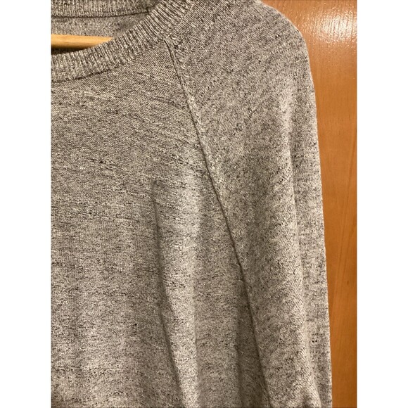 J CREW FACTORY Mens Raglan Cotton Sweater Sz XL Heather Gray LS NWOT - Picture 3 of 12